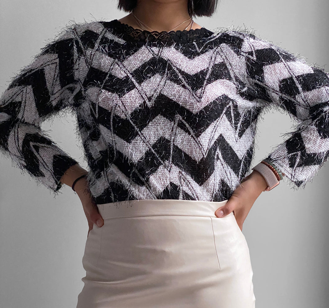 Pull décolleté